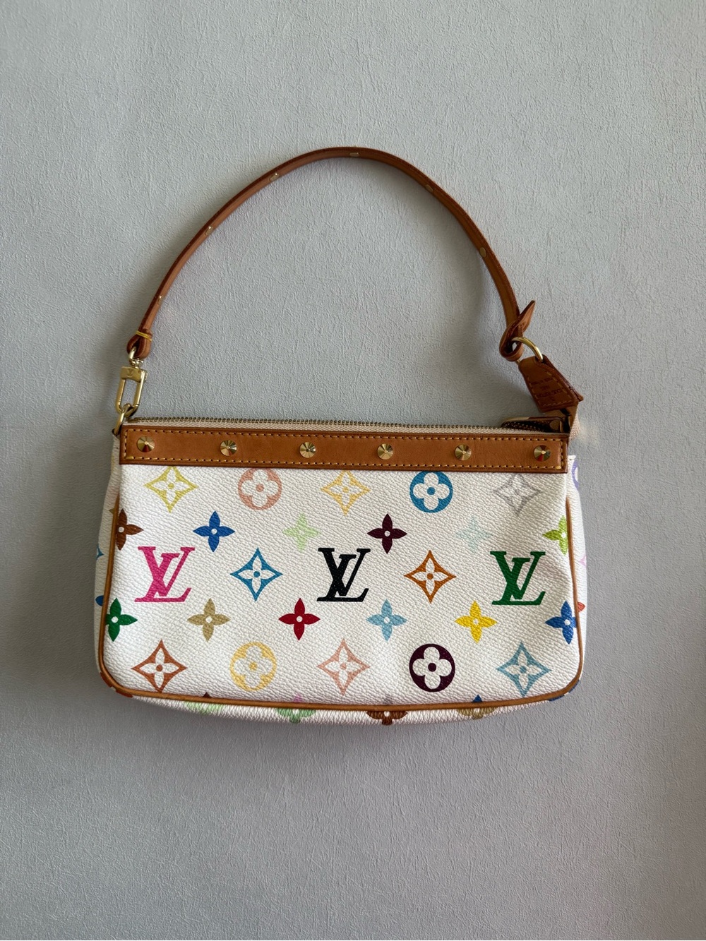 Louis Vuitton Murakami White Multicolor Pochette